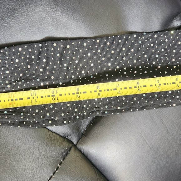 NWT, FACTORY SEALED. Madison Ave Black Rhinestone Embellished Knee High Socks - Picture 4 of 5
